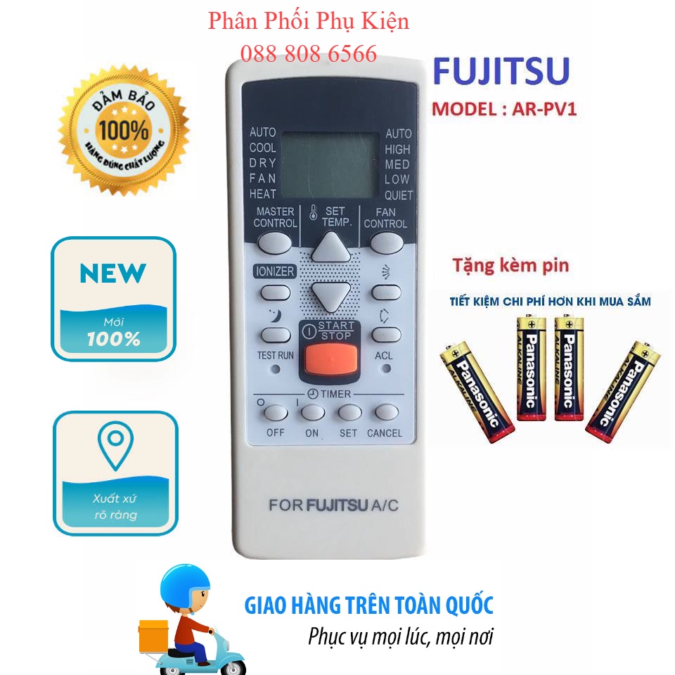 Điều khiển điều hòa máy lạnh Fujitsu AR-PV1 - Điều khiển điều hòa Fujitsu LOẠI TỐT