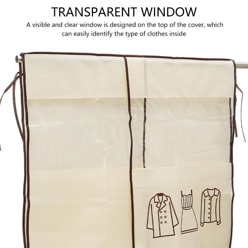 Mới Móc Treo Quần Áo Bằng Vải Không Dệt Chống Bụi Có Khóa Dán Tiện Dụng