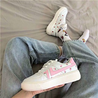Giày thể thao dâu tây đế cao Ulzzang đáng yêu
