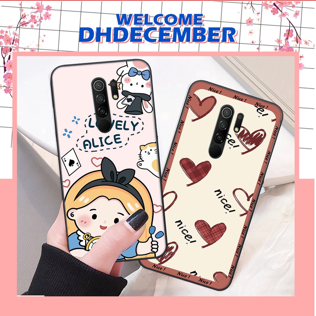 Ốp lưng Xiaomi REDMI 9 in hình nice ,good luck happy ốp xinh viền dẻo đẹp chất