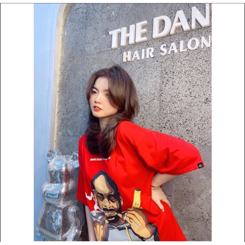 Áo thun phông logo tay nam nữ PINK tay lỡ form rộng ANH DA ĐEN Unisex