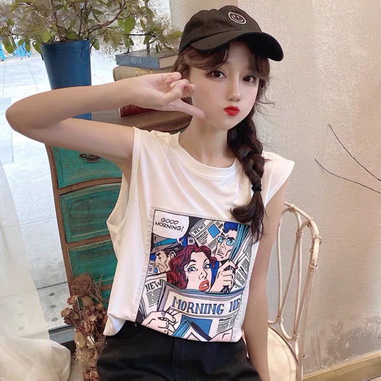 Áo tank top nam nữ, áo ba lỗ thể thao form rộng tập gym cao cấp giá rẻ freeship mã AT09 | BigBuy360 - bigbuy360.vn