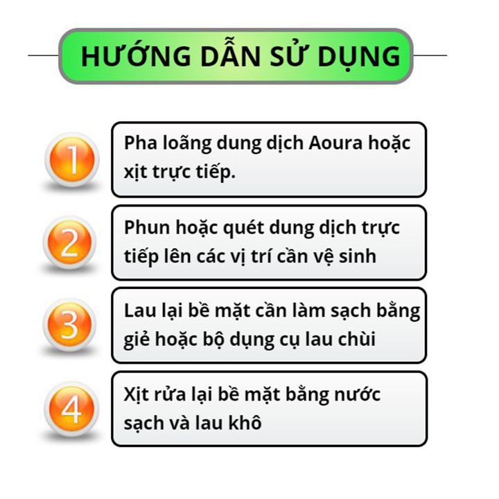 Dung dịch tẩy rửa đa năng Auora - X2000 xịt là sạch đánh bay vết bẩn