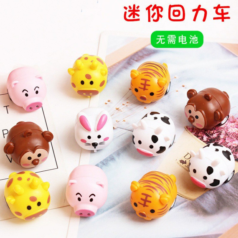 Đồ chơi con vật mini xe chạy dây cót dễ thương, mô hình xe ô tô nhỏ cho bé Doli Kids
