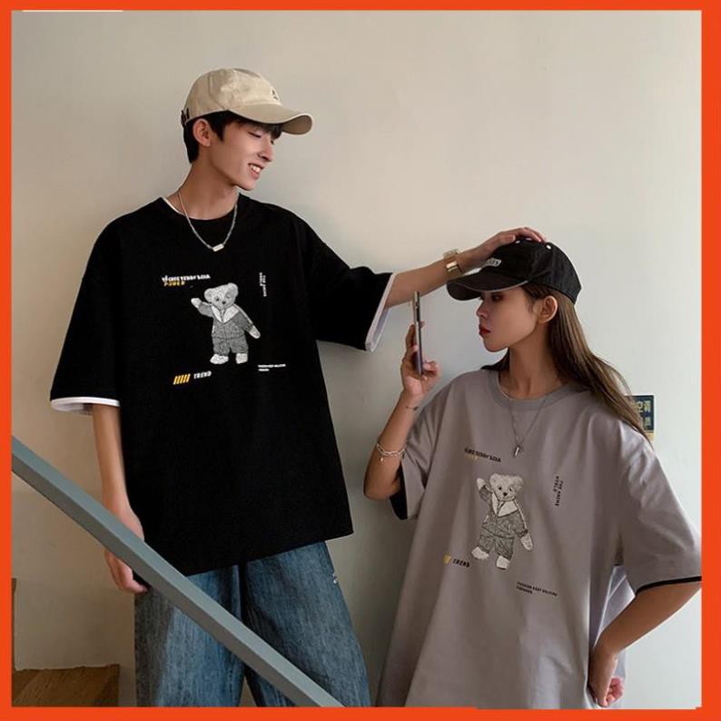 Áo Unisex Nam Nữ , Áo Thun Rộng Oversize Hình Chuột Đáng Yêu