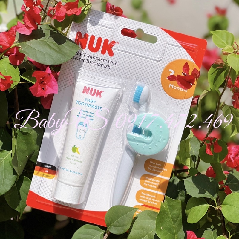 Bộ bàn chải và kem đánh răng NUK cho bé 3-36 tháng