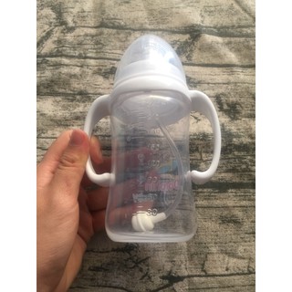 BÌNH SỮA DOLPHIN CỔ RỘNG 240ML ( có tay cầm)