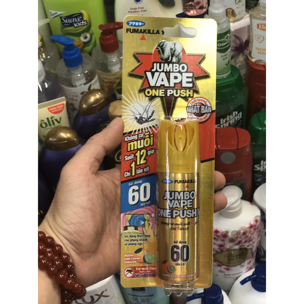 XỊT MUỖI JUMBO VAPE ONE PUSH