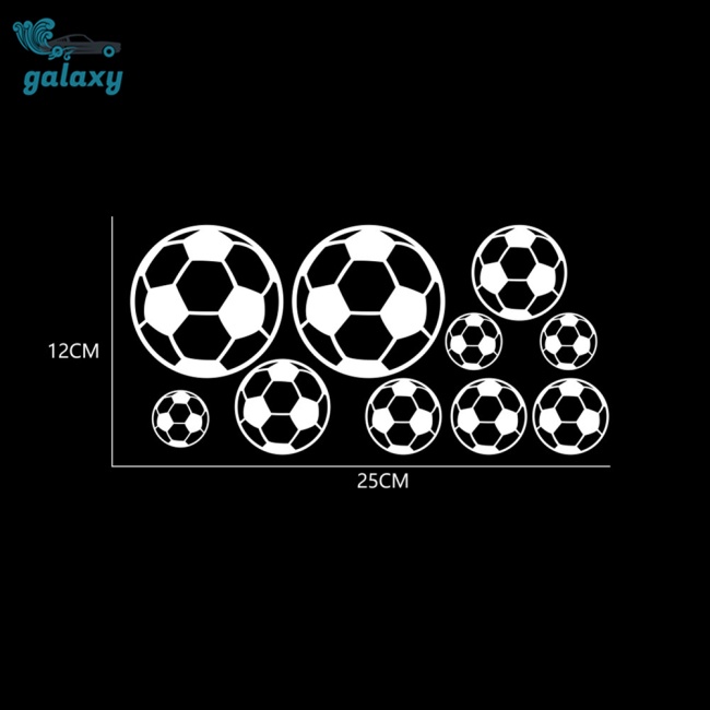 Galaxy Bộ 10 Miếng Dán Chống Thấm Nước Tự Dính Trang Trí Xe Hơi