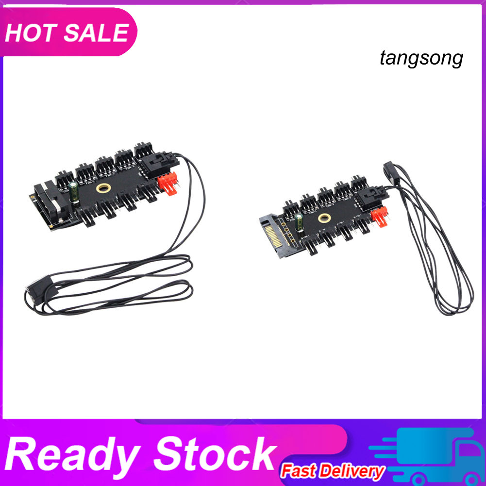 Bộ Chia Quạt Tản Nhiệt 1 Sang 10 4 / 3pin Sata / 4pin Cho Máy Tính