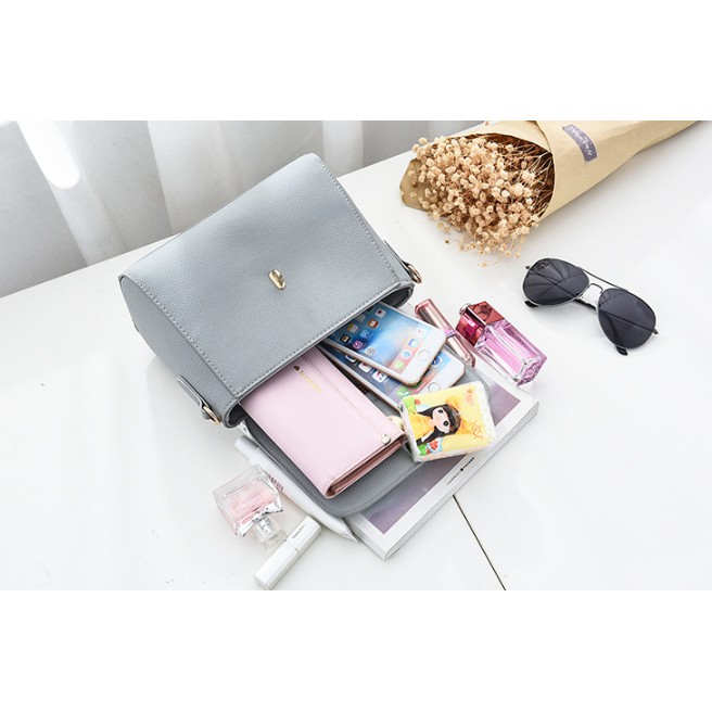 Túi xách thời trang - Túi đeo chéo nữ - khóa tròn