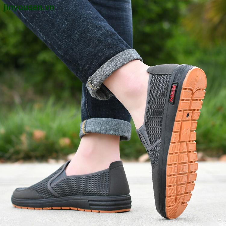 Giày thể thao phối lưới thoáng khí phong cách mùa hè năng động dành cho nam