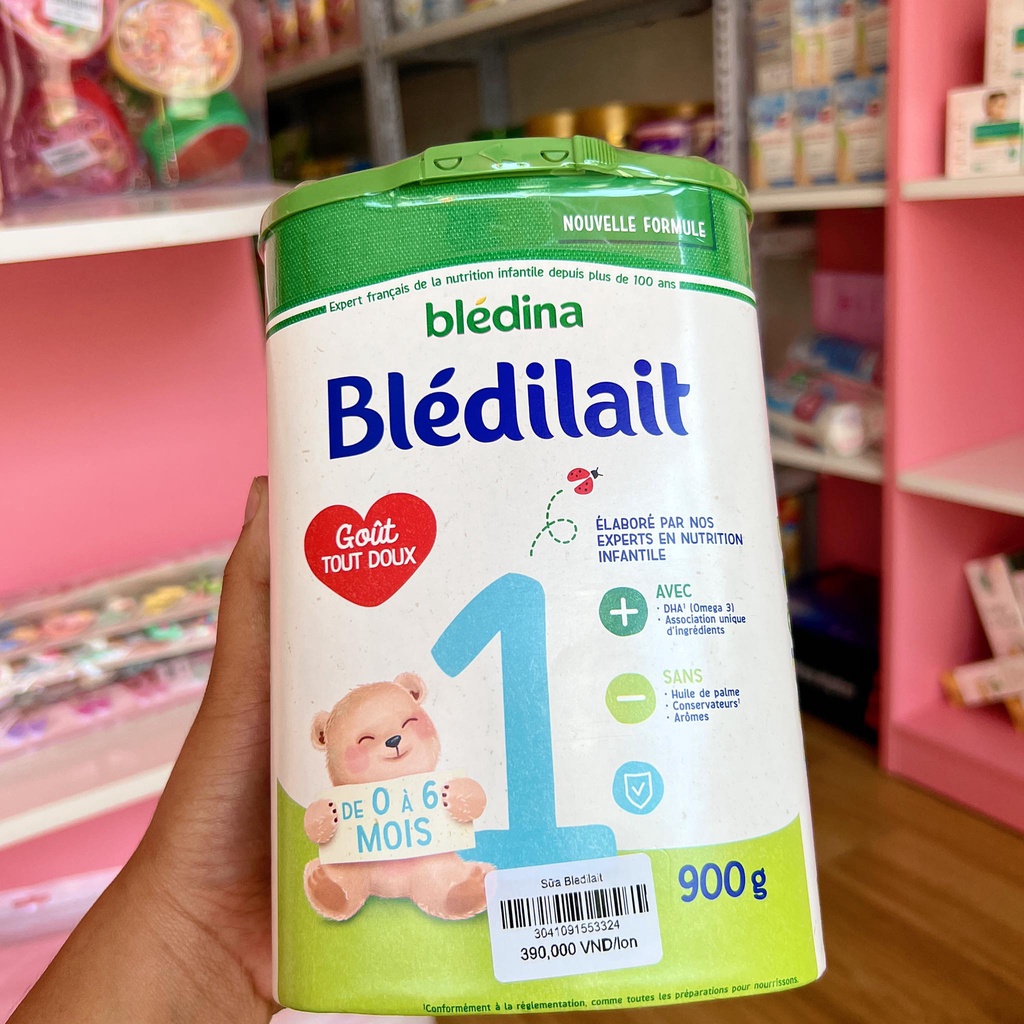 Sữa Bledilait số 1 số 2 số 3 trọng lượng 900g