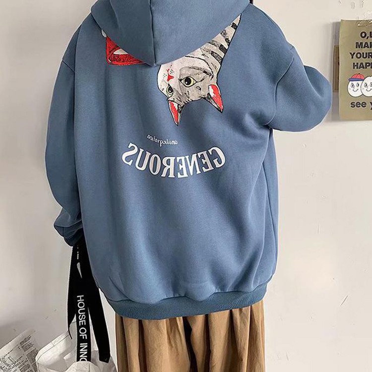 [VIDEO THẬT] Áo nỉ Hoodie mèo ngược 3 màu (unisex nam nữ đều mặc được) | BigBuy360 - bigbuy360.vn