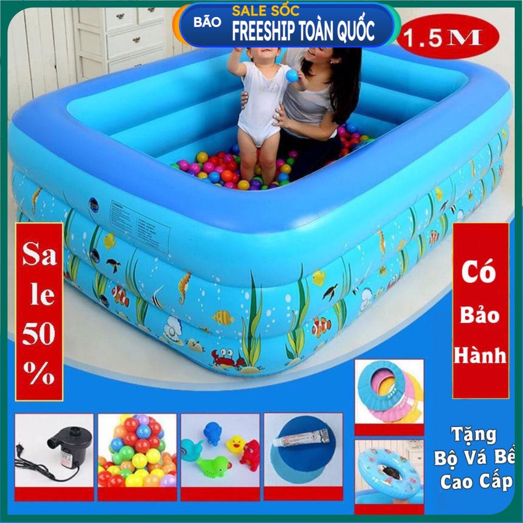 BỂ BƠI PHAO ĐÁY CHỐNG TRƯỢT SIÊU TO, DÀY 1M2, 1M6 LOẠI 2 TẦNG, 3 TẦNG . .