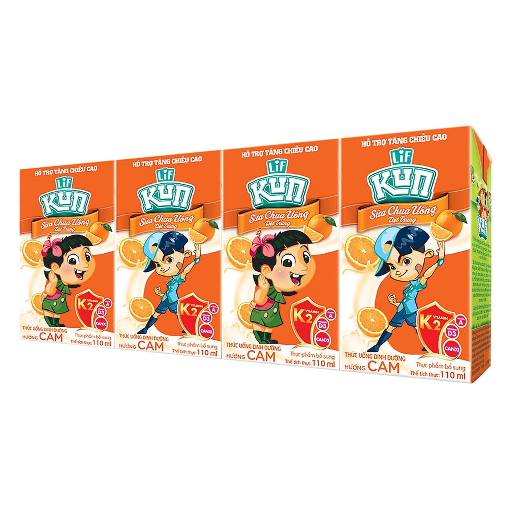 Thùng sữa chua uống Kun 110ml