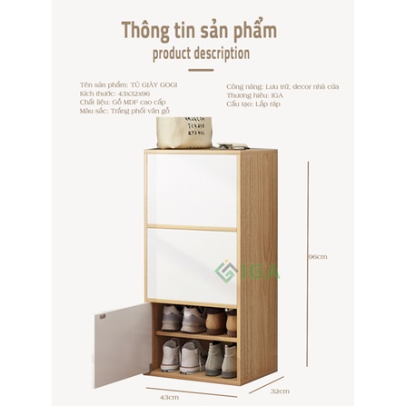 Tủ giày kệ đựng giày 3 hộp 6 tầng - gp146