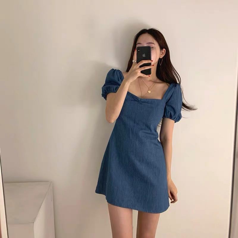 Váy thô thắt nơ sau xinh