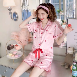 đồ bộ ngủ mặc ở nhà vải lụa mềm