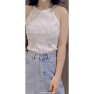 Áo yếm basic thun gân form dài DA525