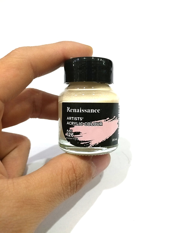 Màu Acrylic Renaissance 20ML Hồng Gạch Flesh Tint (BT)#126