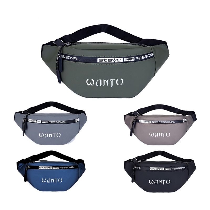 Túi đeo chéo ngực đựng điện thoại in chữ thời trang cá tính cho nam