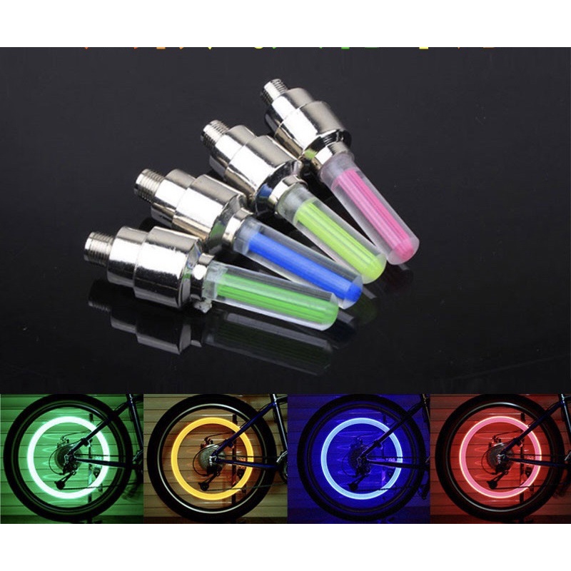 Đèn Led Chân Van Xe Máy,Xe Đạp Có Sẵn Pin (giá 1 cặp) Có Bán Lẻ