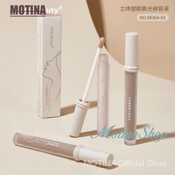 KISS BEAUTY Kem che khuyết điểm dạng lỏng bắt sáng chống mồ hôi tự nhiên