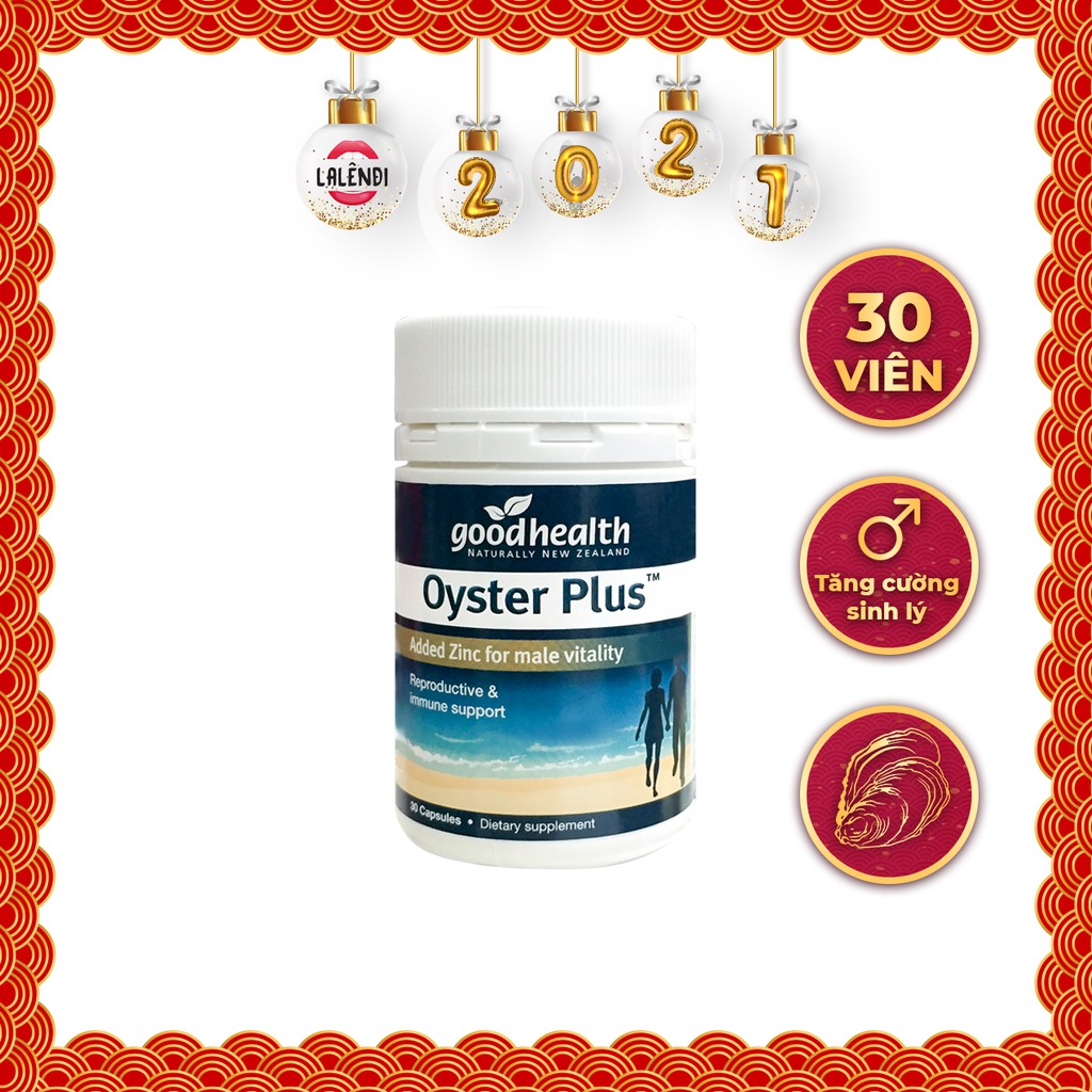[Mã COS2701 giảm 8% đơn 250K] Tinh chất hàu New Zealand Good Health Oyster Plus tăng cường sinh lý nam giới (30 viên/lọ)