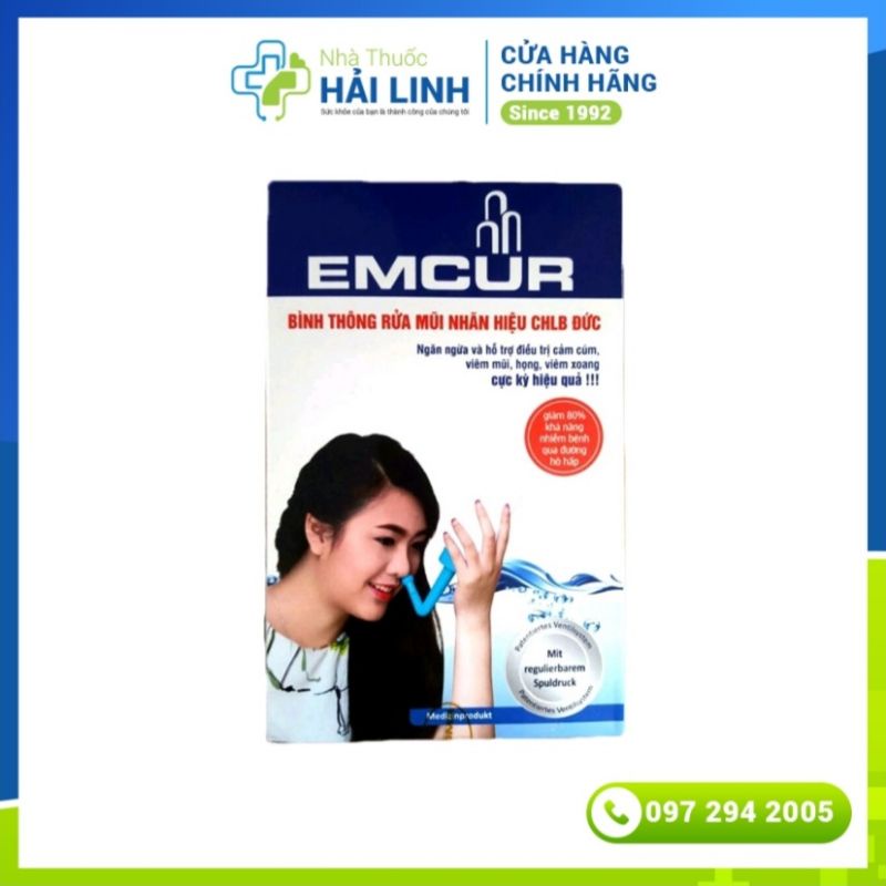 Bình rửa mũi Emcur ⚡ Nhãn hiệu Đức ⚡ An toàn khi sử dụng