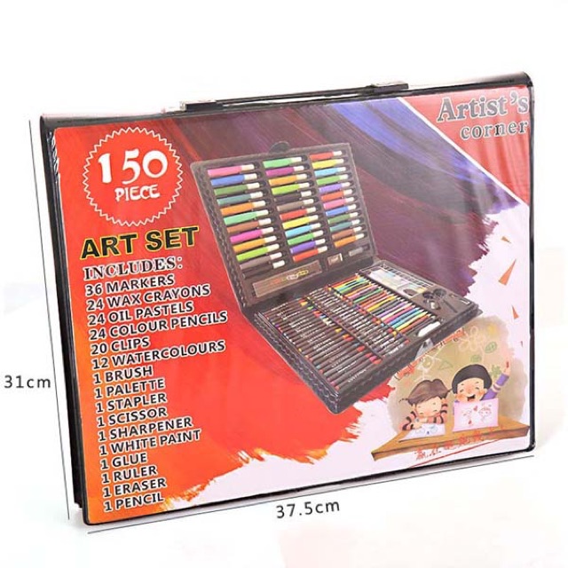 Hộp bút màu 150 chi tiết cho bé