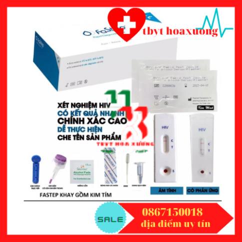 [Cao Cấp] Que Thử Nhanh HIV Tại Nhà FASTEP HIV 1/2 1 kit chính xác 99,9%