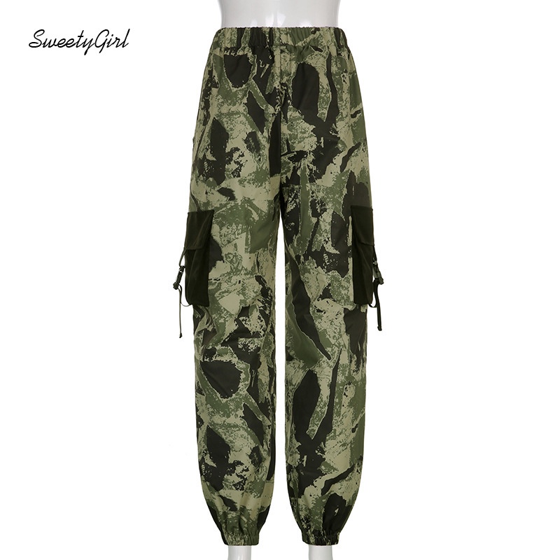 Sweety Girl Quần Dài Lưng Cao In Họa Tiết Rằn Ri Phối Túi Thời Trang Cho Nữ 2022