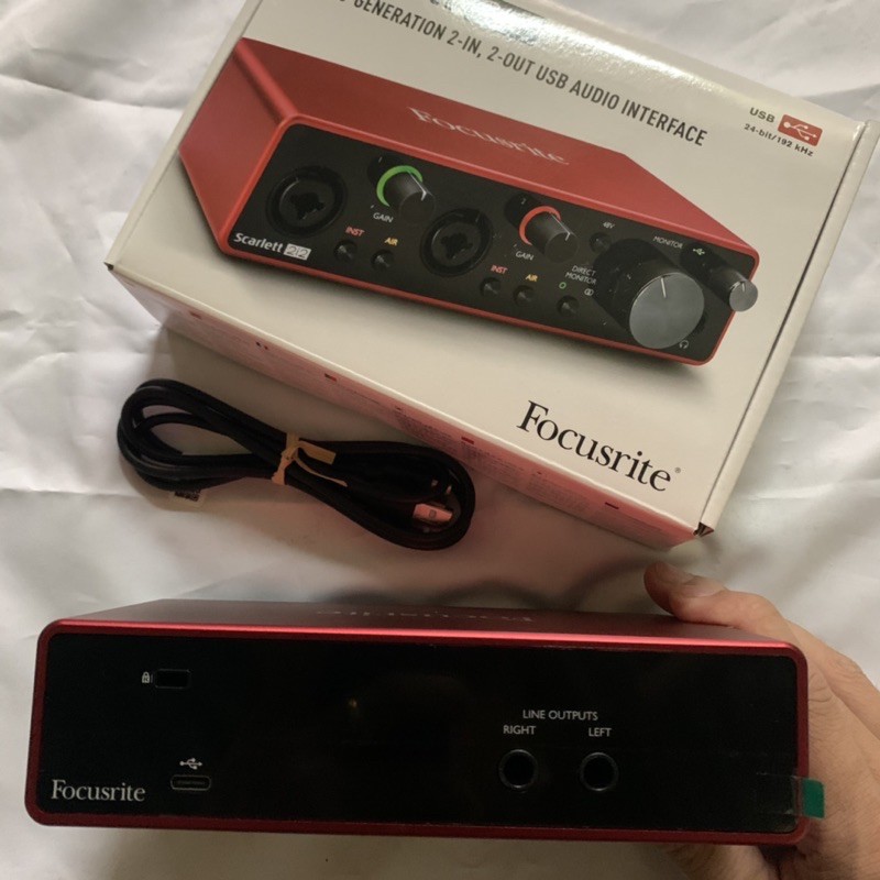 [SIÊU PHẨM] SOUND CARD ÂM THANH FOCUSRITE SCARLETT 2I2 GEN 3 (3RD GEN) CHUYÊN NGHIỆP CAO CẤP BẢO HÀNH 3 NĂM