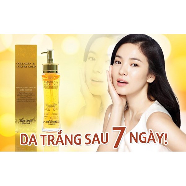 Serum dưỡng trắng da COLLAGEN &amp; LUXURY GOLD 3W CLINIC 150ml