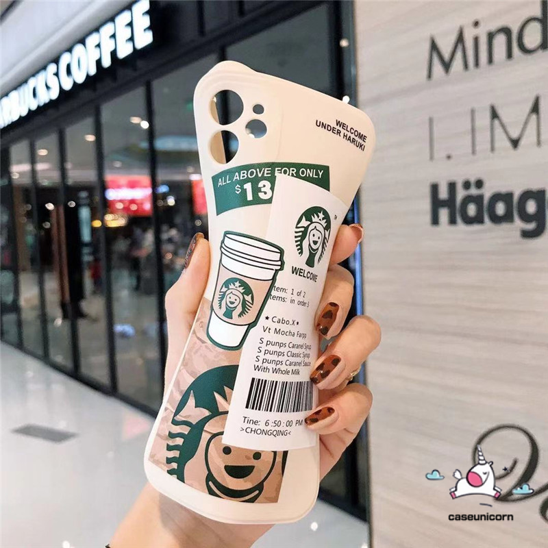 Ốp Lưng Phối Hình Starbucks Thời Trang Cho iPhone 12 11 8 7 6 6s Plus X XR XS Max 11Pro 12 13 Pro Max SE 2020