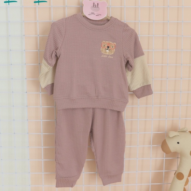 Bộ Len Mỏng Little Love LI6 • 3-6M 6-9M 9-12M 12-18M 18-24M 3Y 4Y • Choding Home