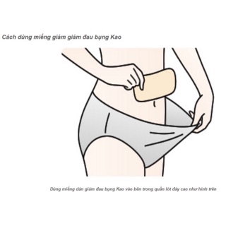 MIẾNG DÁN GIẢM ĐAU BỤNG KINH KAO