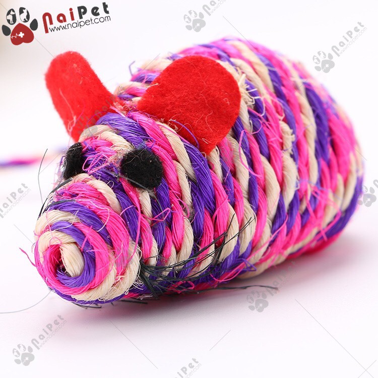Đồ Chơi Chuột Bện Thừng Cói Cho Mèo DC007