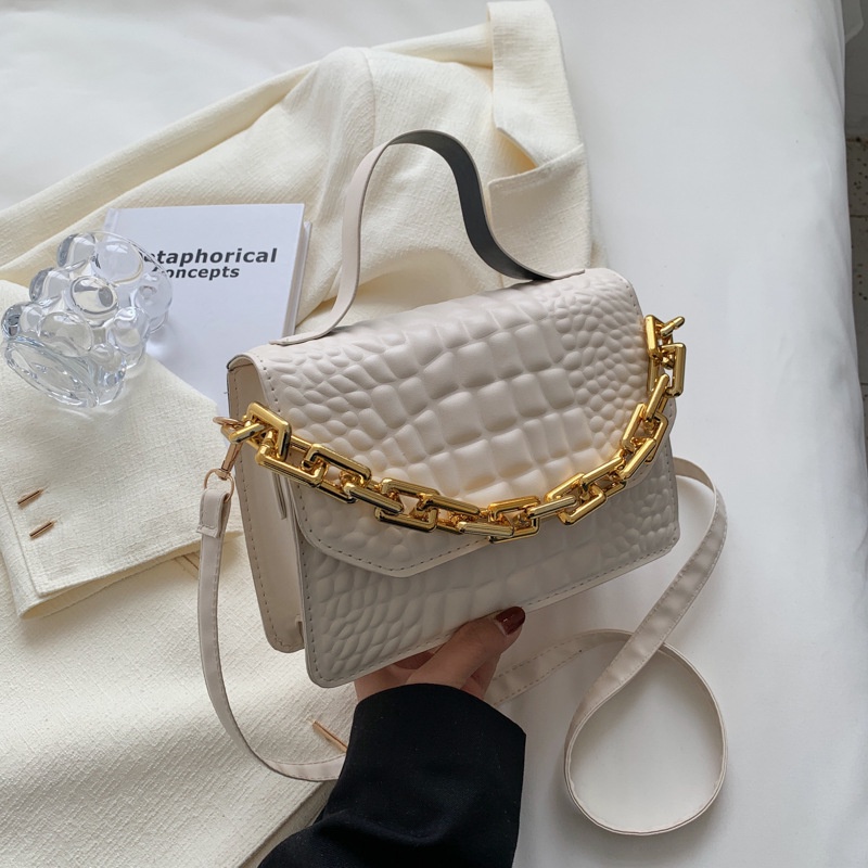 Túi Xách Đeo Vai Họa Tiết Da Cá Sấu Phong Cách Cổ Điển Mẫu Mới 2022 Dành Cho Nữ