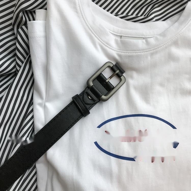 Thắt Lưng Màu Đen Phong Cách Hồng Kông Dễ Phối Đồ Thời Trang Cho Nam Và Nữ