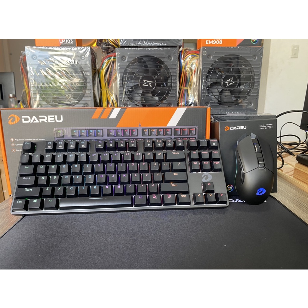 Bàn phím cơ Gaming DAREU EK87 - Black
