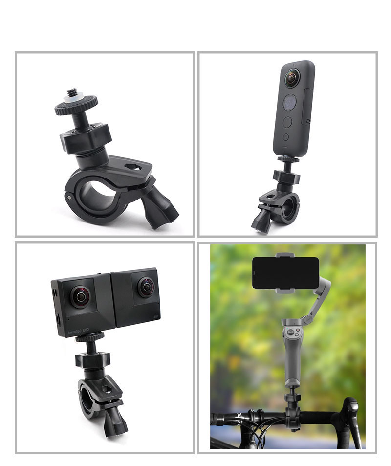 Giá đỡ camera hành trình DJI Osmo Mobile 2/3 Insta 360 One X/EVO thiết kế gắn xe đạp tiện dụng