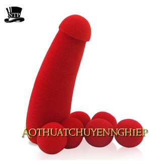 Ảo thuật bông banh dương vật, bông banh kiu mẫu mới bông xốp mịn màu đẹp (có hướng dẫn)