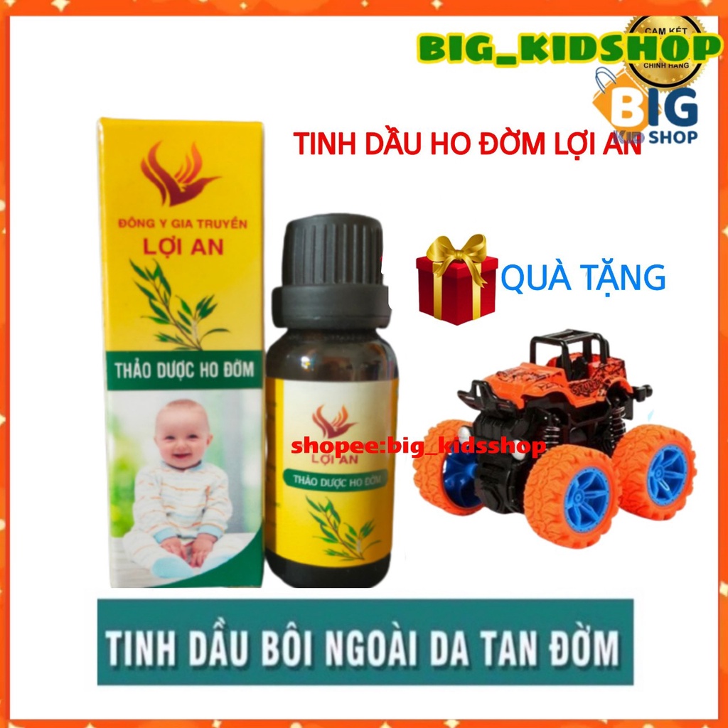 Tinh dầu ho đờm lợi an hết ho đờm khò khè+tặng cốc có nắp