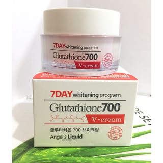 Kem dưỡng da angel’s liquid 7day whitening program glutathione 700 v-cream