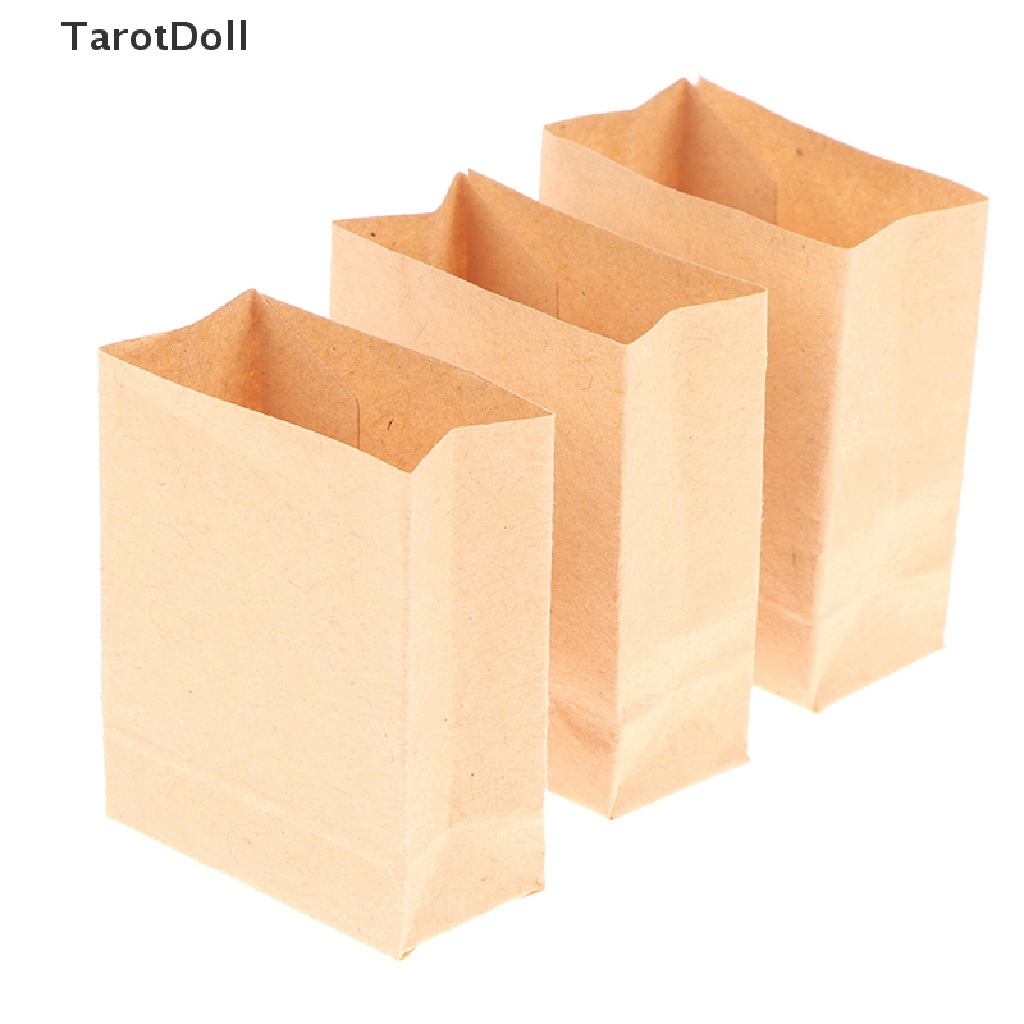 Bộ 5 Túi Giấy Đựng Bánh Tarot 1: 12 Trang Trí Nhà Búp Bê