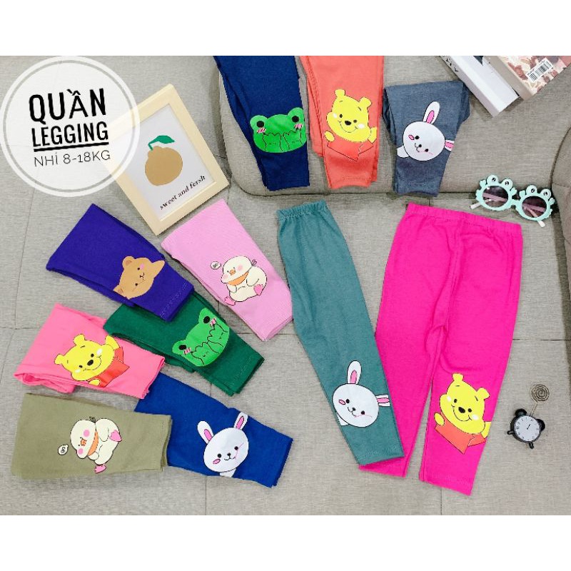 Quần dài legging len tăm cho bé gái