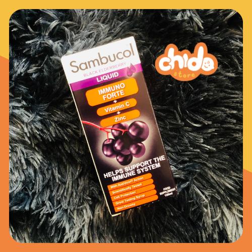Tăng đề kháng Sambucol cho bé từ 3y và người lớn