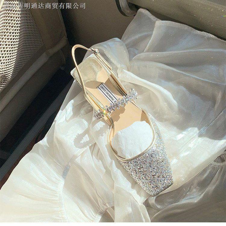 Giày Mary Jane Đế Dày Cài Khóa Đính Đá Phong Cách Cổ Điển Thời Trang Xuân Hè 2022 Dành Cho Nữ